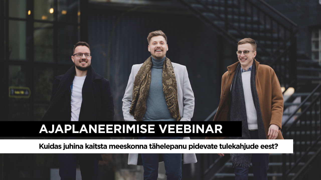 The post Veebinar: Kuidas juhina kaitsta meeskonna tähelepanu pidevate tulekahjude eest? appeared first on Produktiivsusklubi.